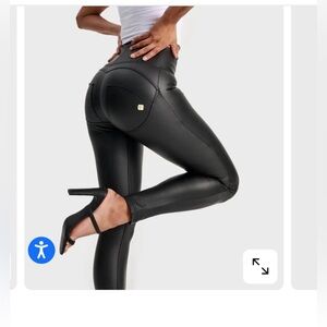 Black Faux Leather Leggings